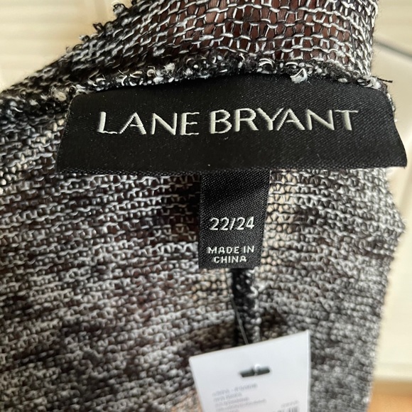 NWT Lane Bryant Gray Black Long Cardigan 22/24 - Picture 6 of 8